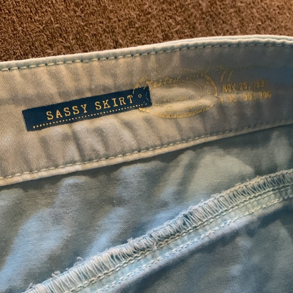 Fade to blue brand jeans, light blue skirt - Picture 6 of 7